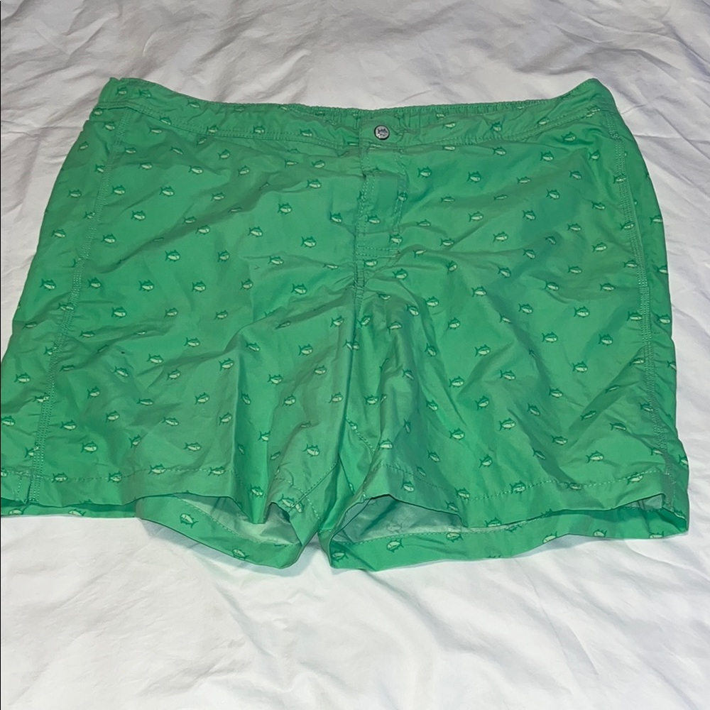 Southern Tide Green Athletic Shorts